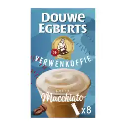 Albert Heijn Douwe Egberts Verwenkoffie latte macchiato oploskoffie aanbieding