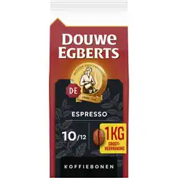 Albert Heijn Douwe Egberts Espresso koffiebonen voordeelpak aanbieding