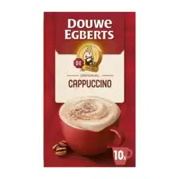 Albert Heijn Douwe Egberts Verwenkoffie cappuccino oploskoffie aanbieding