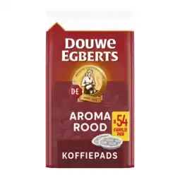 Albert Heijn Douwe Egberts Aroma rood koffiepads familiepak aanbieding
