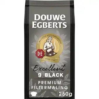 Albert Heijn Douwe Egberts Excellent black filterkoffie aanbieding