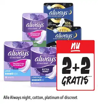 Jumbo Alle always night cotton platinum of discreet aanbieding