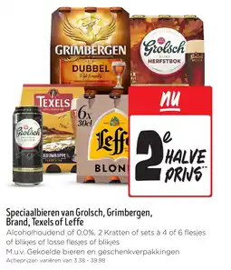 Jumbo Speciaalbieren van grolsch grimbergen brand texels of leffe aanbieding