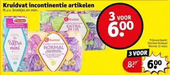 Kruidvat Kruidvat incontinentie artikelen aanbieding