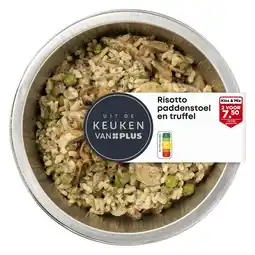 PLUS Uit de keuken van PLUS Risotto paddenstoel en truffel aanbieding