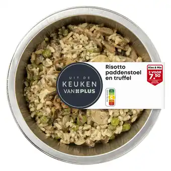 PLUS Uit de keuken van PLUS Risotto paddenstoel en truffel aanbieding