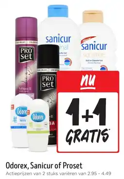 Jumbo Odorex, Sanicur of Proset aanbieding