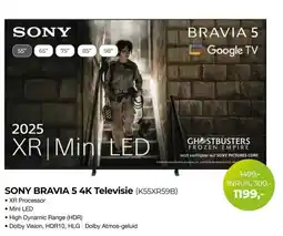 EP Beerepoot SONY BRAVIA 5 4K Televisie aanbieding