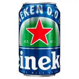 PLUS Heineken Premium pilsener 0.0 bier blik aanbieding