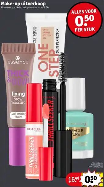 Kruidvat Make-up uitverkoop aanbieding