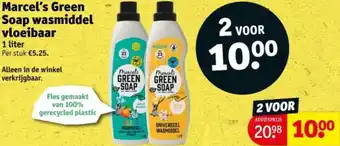 Kruidvat Marcel's Green Soap wasmiddel vloeibaar aanbieding