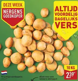 ALDI Kruimige aardappels aanbieding