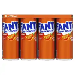 Albert Heijn Fanta Orange zero sugar 8-pack aanbieding