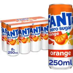 Albert Heijn Fanta Orange zero sugar 8-pack aanbieding