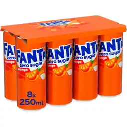 Albert Heijn Fanta Orange zero sugar 8-pack aanbieding