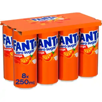 Albert Heijn Fanta Orange zero sugar 8-pack aanbieding