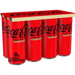 Albert Heijn Coca-Cola Zero sugar zero caffeïne 8-pack aanbieding