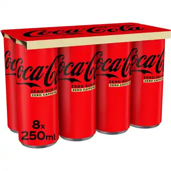 Albert Heijn Coca-Cola Zero sugar zero caffeïne 8-pack aanbieding