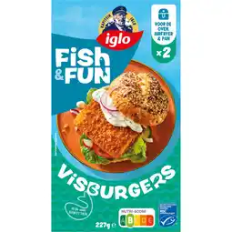 Albert Heijn Iglo Fish&fun visburgers aanbieding