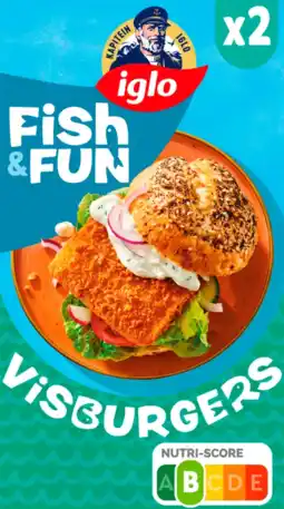 Albert Heijn Iglo Fish&fun visburgers aanbieding