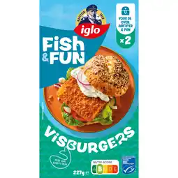 Albert Heijn Iglo Fish&fun visburgers aanbieding