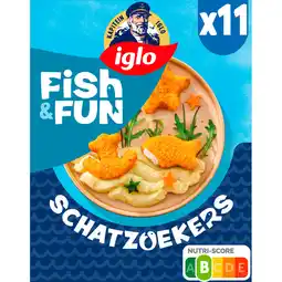 Albert Heijn Iglo Fish&fun schatzoekers aanbieding