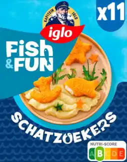 Albert Heijn Iglo Fish&fun schatzoekers aanbieding