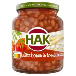 Albert Heijn Hak Witte bonen in tomatensaus aanbieding