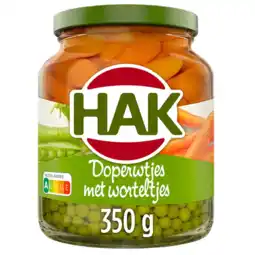 Albert Heijn Hak Doperwtjes met worteltjes aanbieding