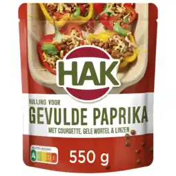Albert Heijn Hak Uit de oven gevulde paprika aanbieding