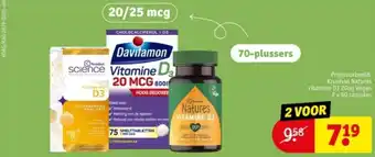 Kruidvat Vitamine D 20/25 mcg aanbieding