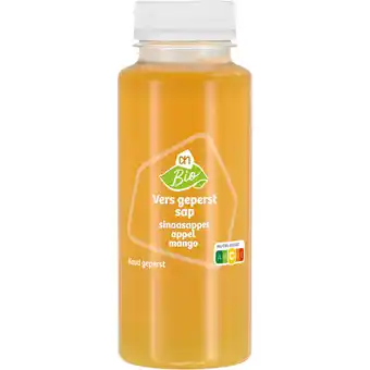 Albert Heijn AH Biologisch Vers geperst sap sinaasappel appel mango aanbieding