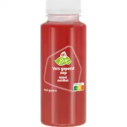 Albert Heijn AH Biologisch Vers geperst sap appel aardbei aanbieding