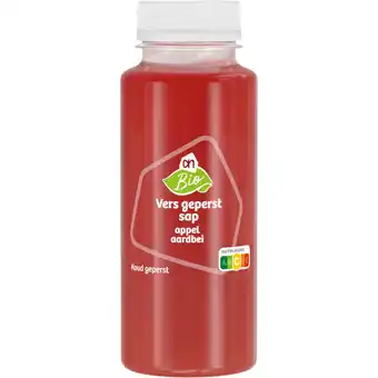 Albert Heijn AH Biologisch Vers geperst sap appel aardbei aanbieding