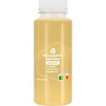Albert Heijn AH Vers geperste smoothie yoghurt kokos aanbieding