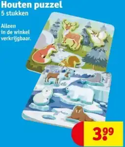 Kruidvat Houten puzzel aanbieding