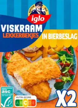 Albert Heijn Iglo Viskraam lekkerbekjes in bierbeslag aanbieding
