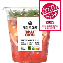 Albert Heijn AH Verse pureersoep tomaat oregano aanbieding