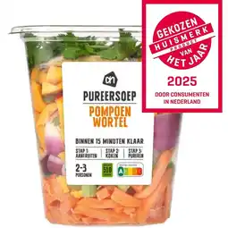 Albert Heijn AH Verse pureersoep pompoen wortel aanbieding