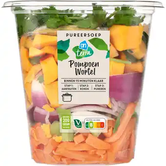 Albert Heijn AH Verse pureersoep pompoen wortel aanbieding