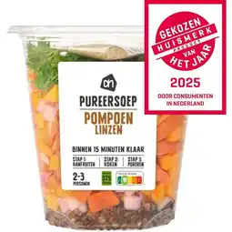 Albert Heijn AH Pureersoep pompoen linzen aanbieding