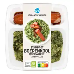 Albert Heijn AH Hollandse stamppot boerenkool rookworst aanbieding