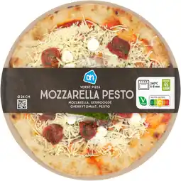 Albert Heijn AH Verse pizza mozzarella pesto online only aanbieding
