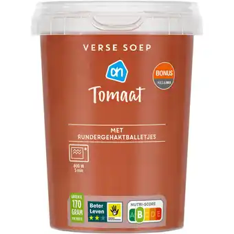 Albert Heijn AH Verse soep tomaat aanbieding