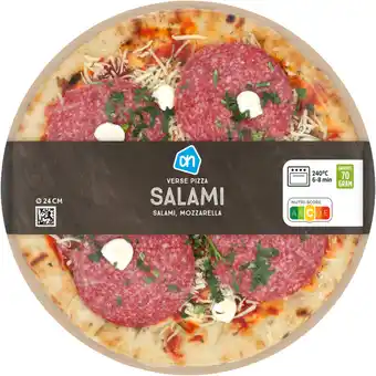 Albert Heijn AH Verse pizza salami online only aanbieding