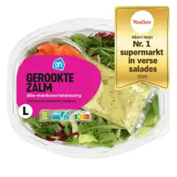 Albert Heijn AH Maaltijdsalade gerookte zalm aanbieding