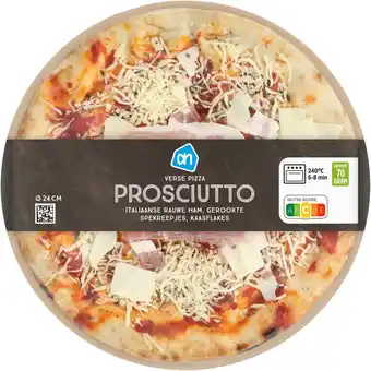 Albert Heijn AH Verse pizza prosciutto online only aanbieding