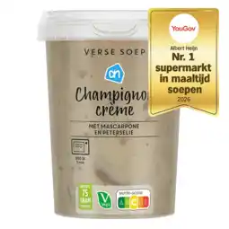 Albert Heijn AH Verse soep champignon crème aanbieding