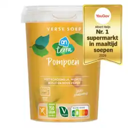 Albert Heijn AH Terra Verse soep pompoen aanbieding