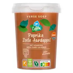 Albert Heijn AH Verse soep paprika zoete aardappel aanbieding